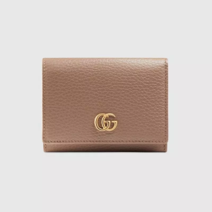 〔GG Marmont〕Leather Tri-Fold Wallet
