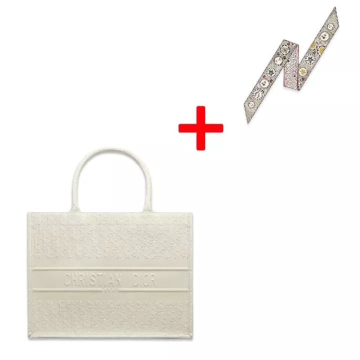 DIOR BOOK TOTE Small Bag Dior Oblique Calfskin - Image 2