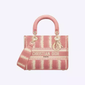 BOOK TOTE SMALL BAG D-STRIPES EMBROIDERED